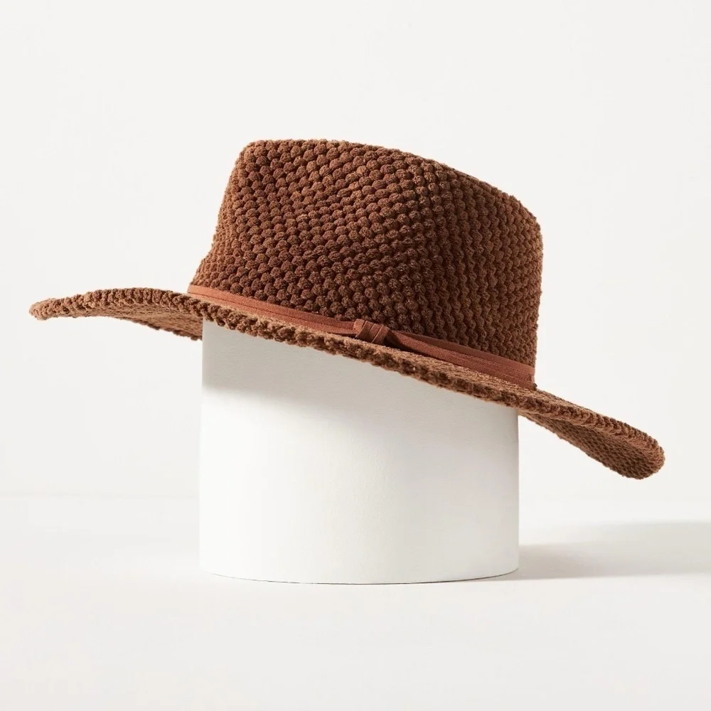 NWT Anthropologie Terry Brown Rancher Hat